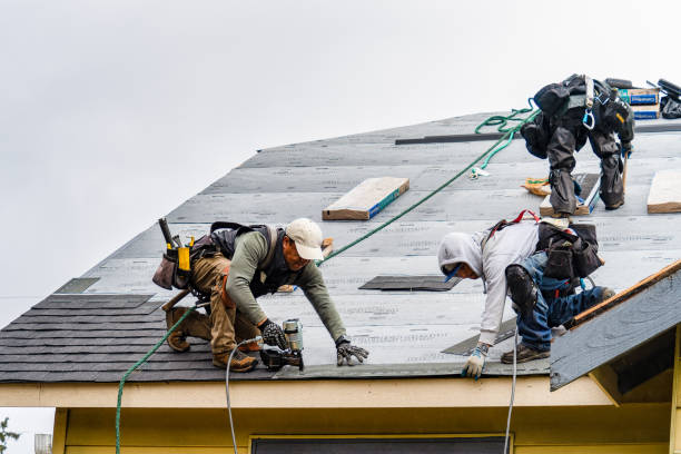 Professional Roofing technician working in New Richmond, IN